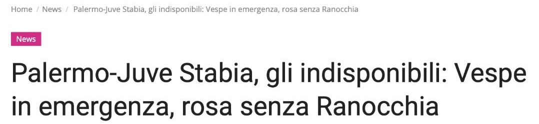 Info - Palermo Juve Stabia